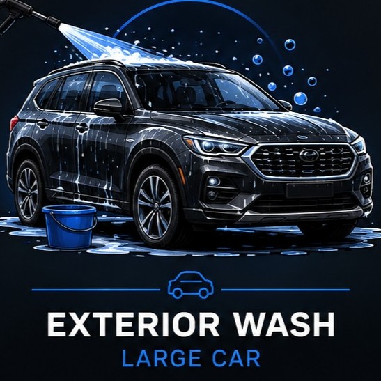 Large vehicle exterior wash
